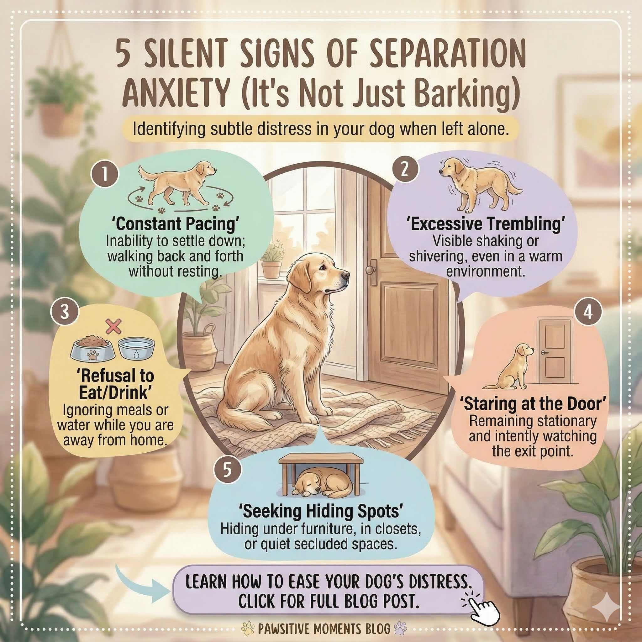 5 Silent Signs of Dog Separation Anxiety - Its Not Just Barking
