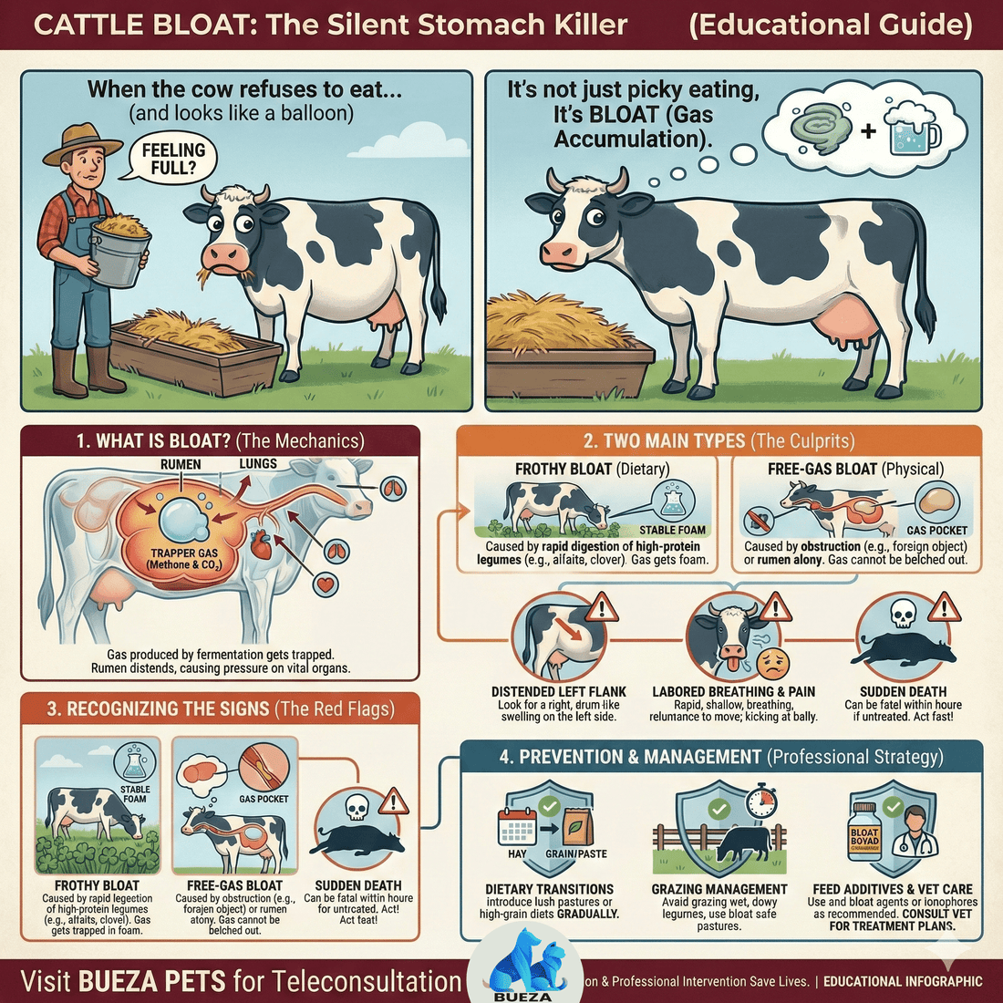 Cattle Bloat: The Silent Stomach Killer (And How to Prevent It)