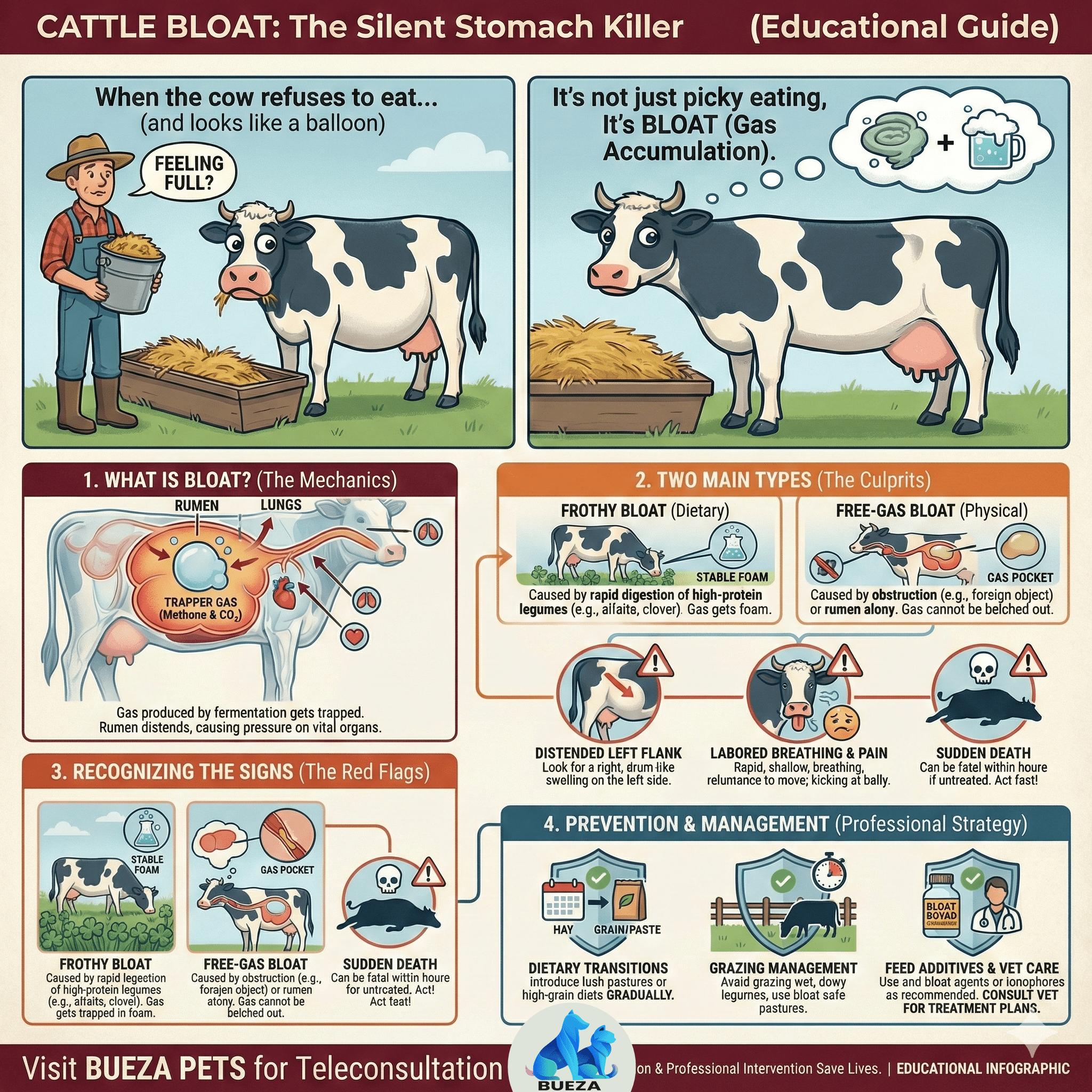 Cattle Bloat: The Silent Stomach Killer (And How to Prevent It)