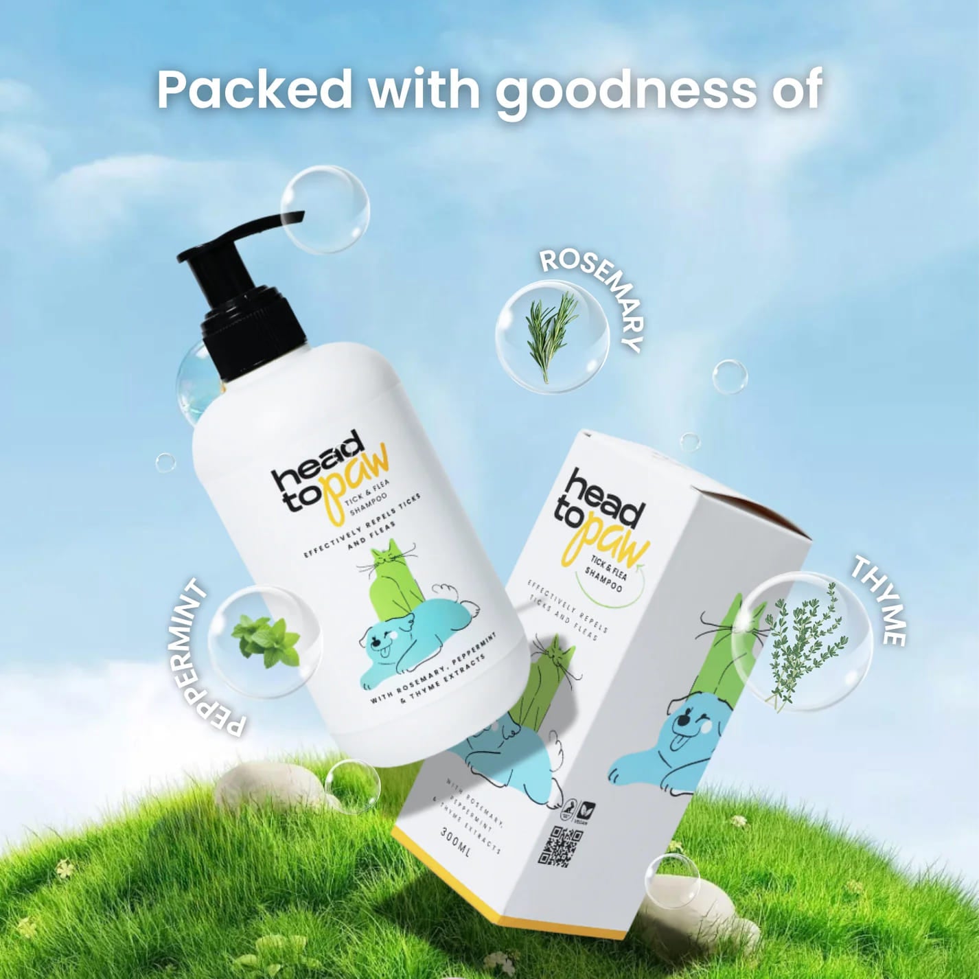 Head To Paw Tick and Flea Shampoo