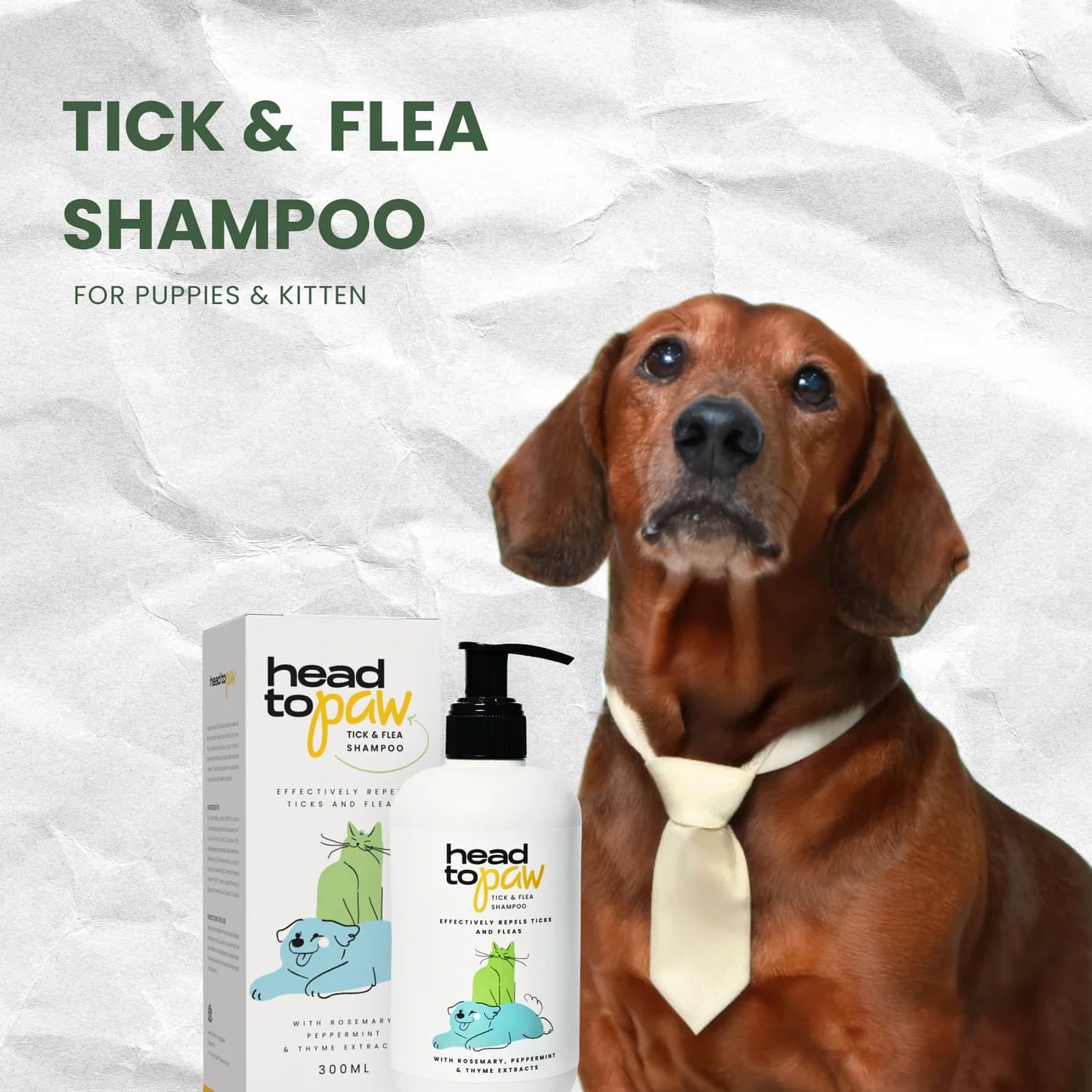 Head To Paw Tick and Flea Shampoo