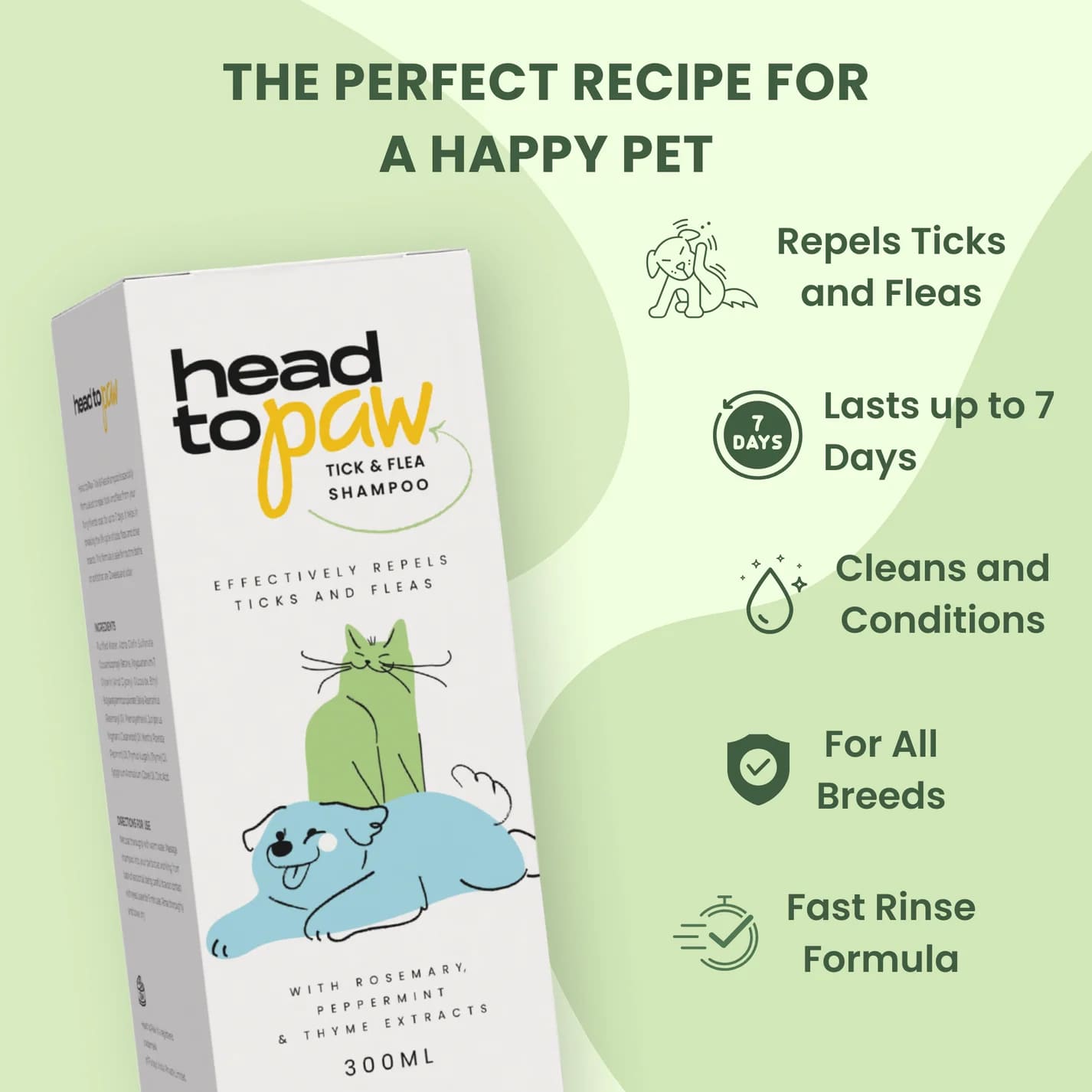 Head To Paw Tick and Flea Shampoo