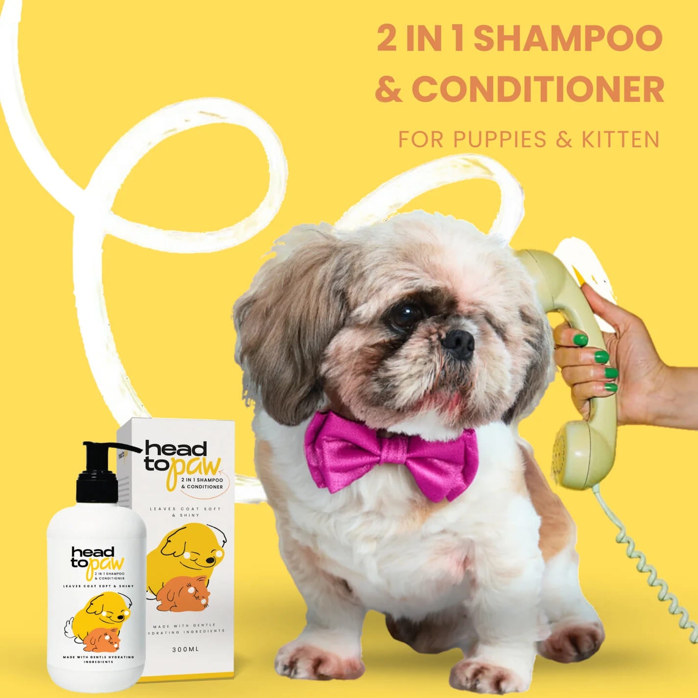 Head to Paw 2 in 1 shampoo and conditioner