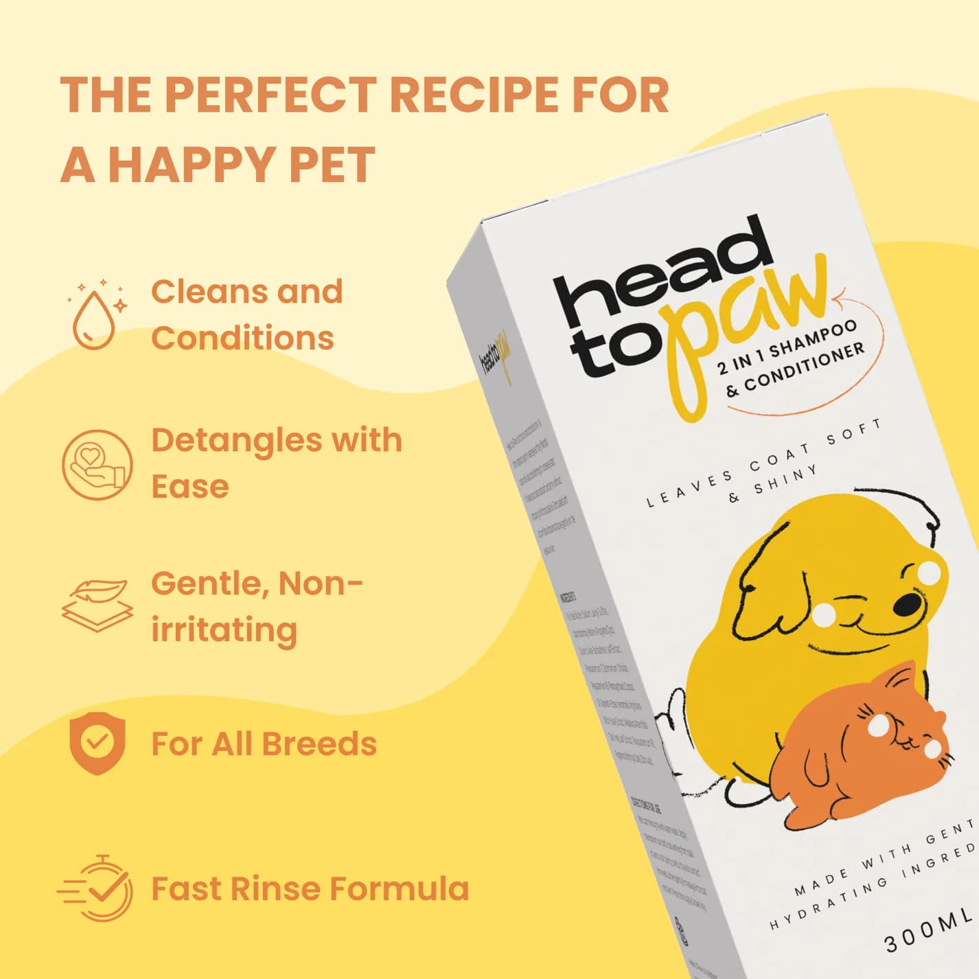 Head to Paw 2 in 1 shampoo and conditioner